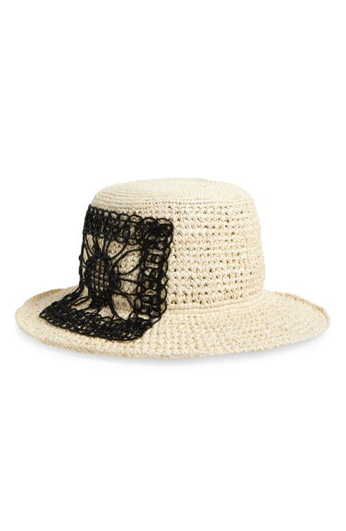 Gigi Burris Millinery Maeve Straw Crochet Bucket Hat
