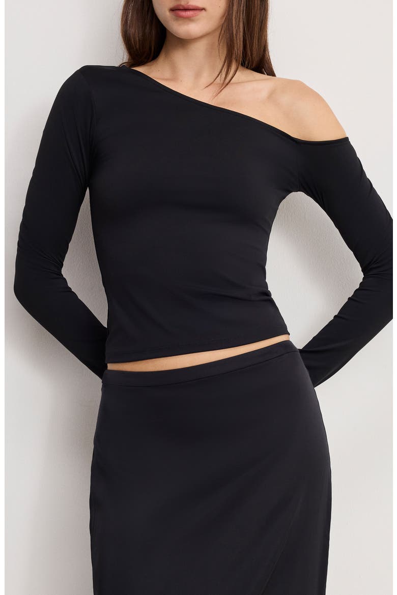 Weightless One-Shoulder Top, Main, color, BLACK001