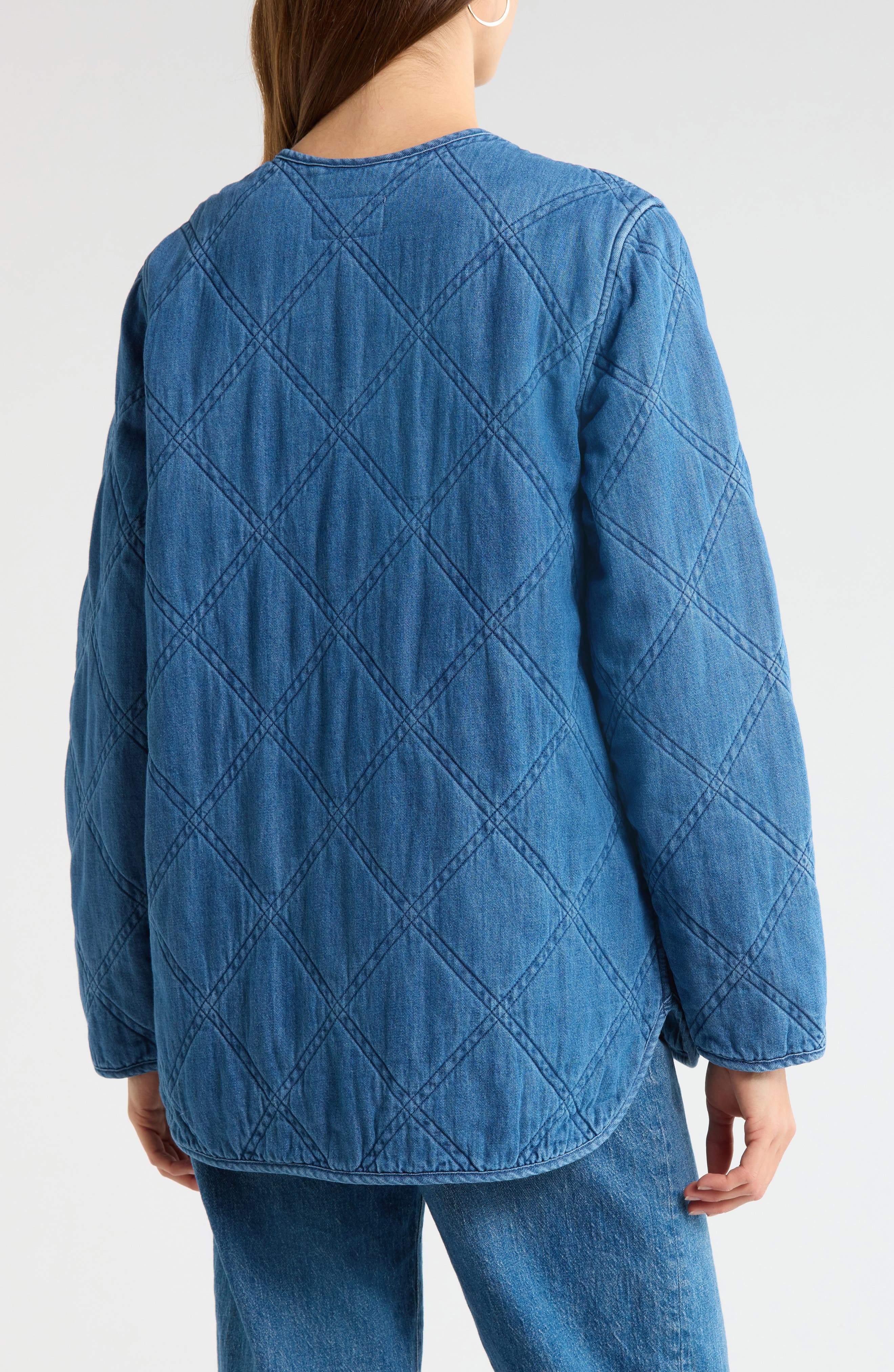 Chambray Quilted Jacket - image 2