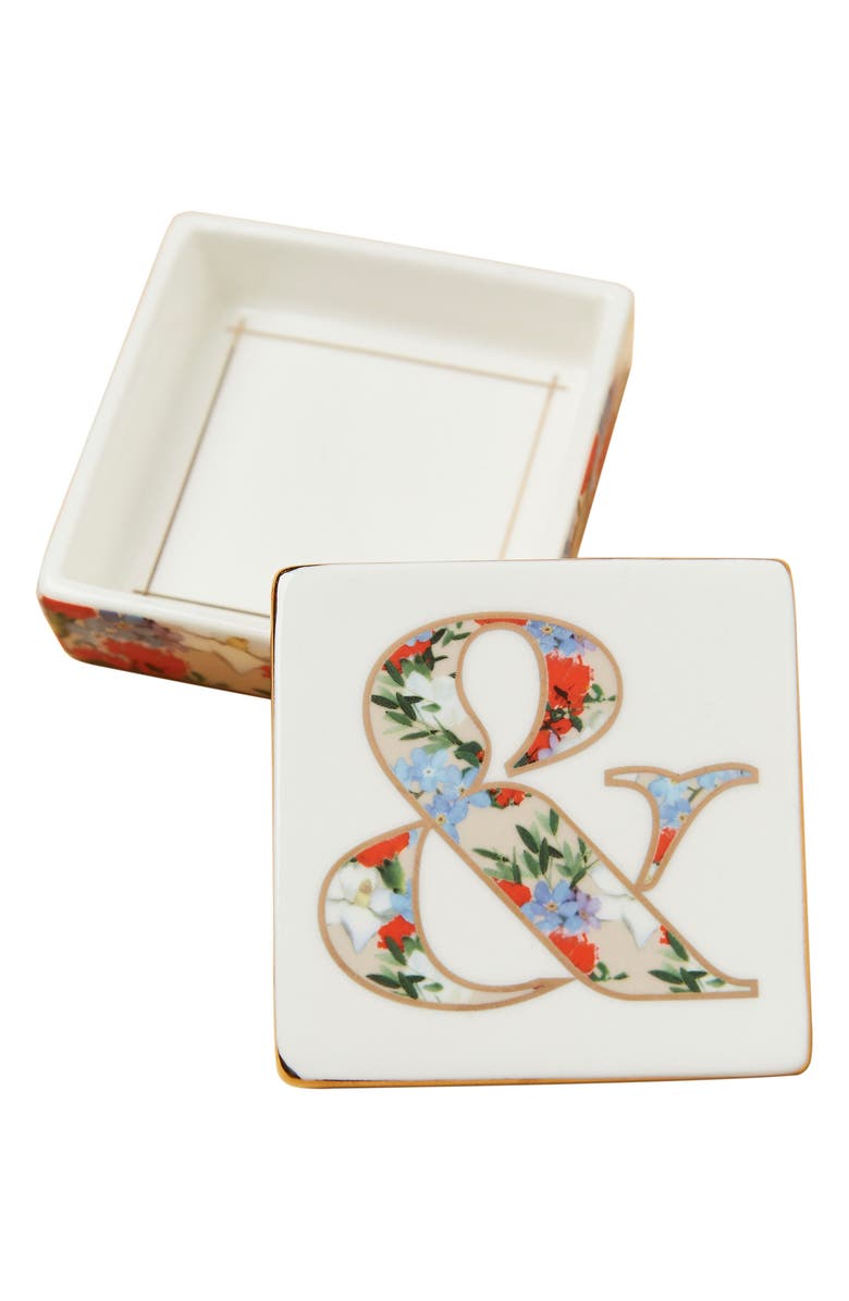 Anthropologie Home Anthropologie Monogram Lidded Jewelry Box, Alternate, color,