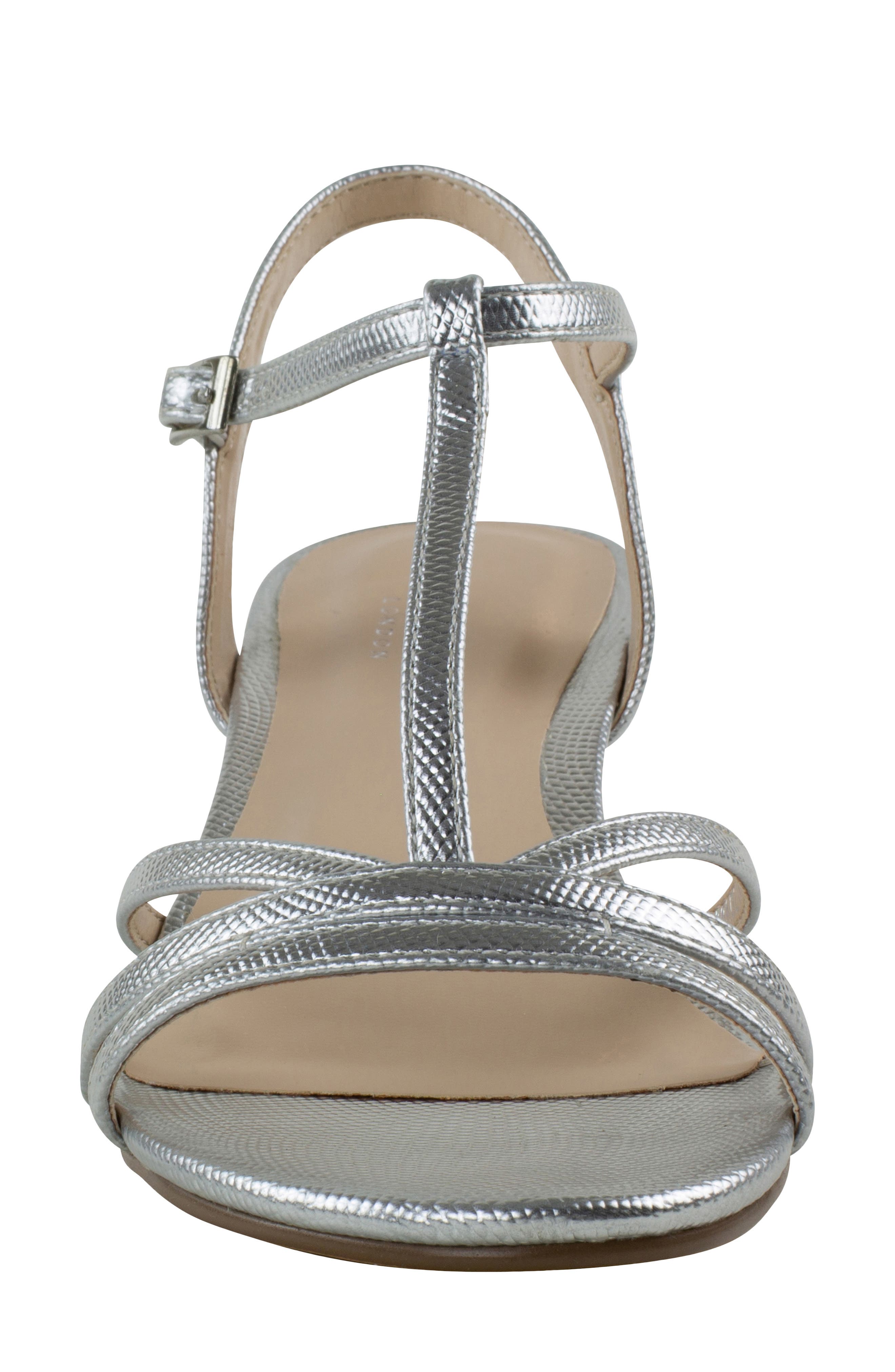 Tessa Wedge Sandal, Alternate, color, SILVER