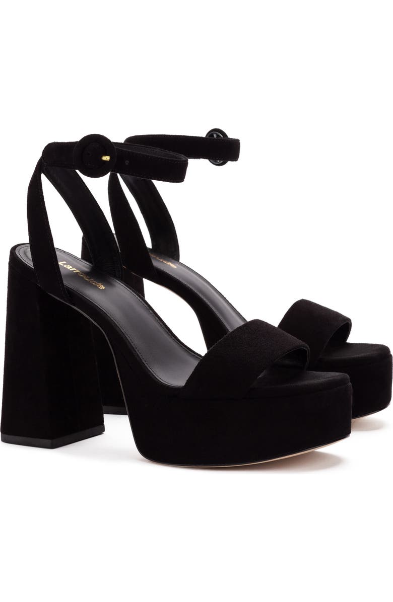 Larroudé Dolly Ankle Strap Platform Sandal, Main, color,