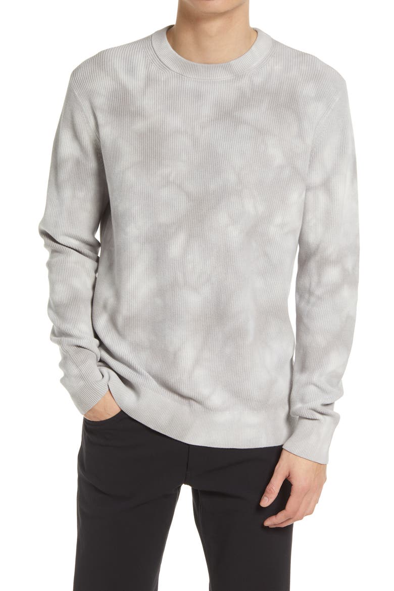 Masten Eco Brea Tie Dye Crewneck Sweater, Main, color, PLSH/SMK