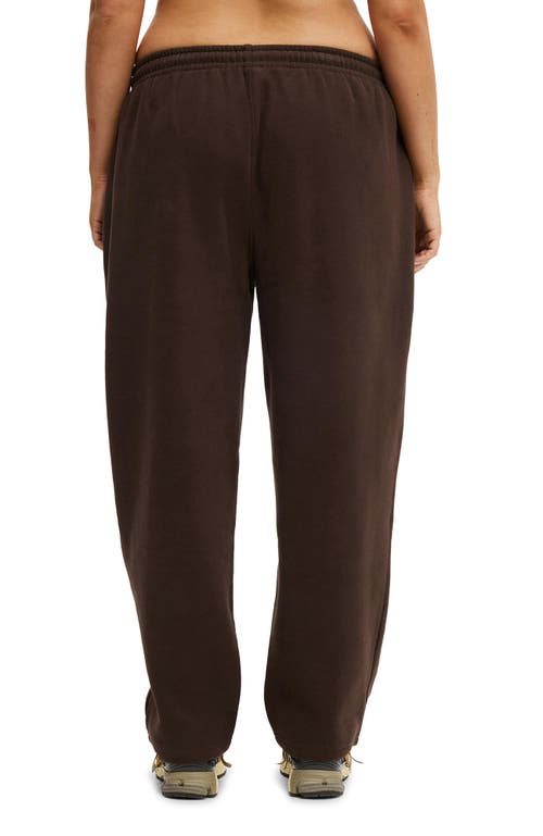 Cotton On Body Active Plush Essential Barrel Sweatpant In Brown