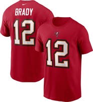 Nike Men's Nike Tom Brady Red Tampa Bay Buccaneers Name & Number T-Shirt