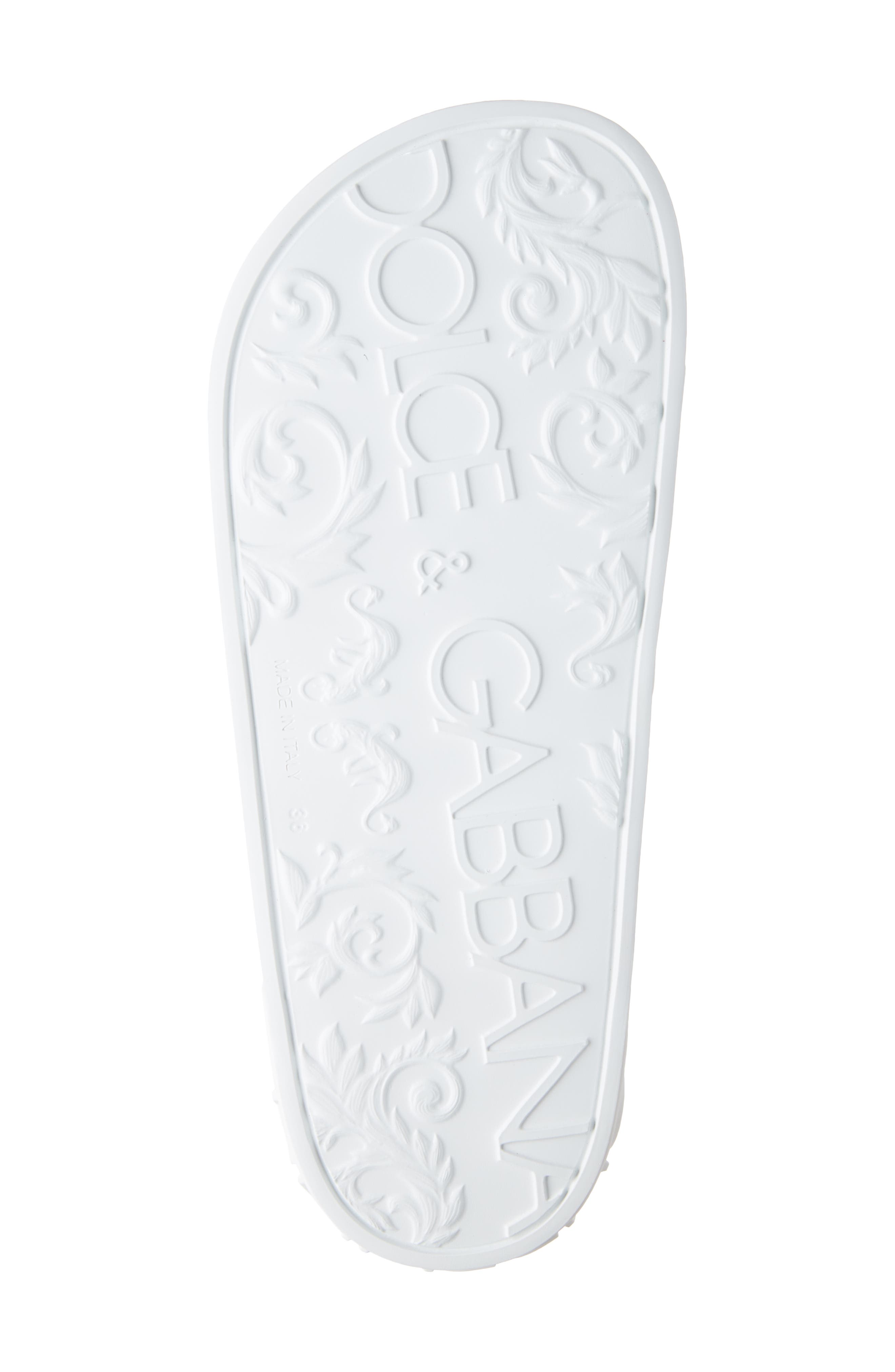 Interlock Slide Sandal, Alternate, color, WHITE