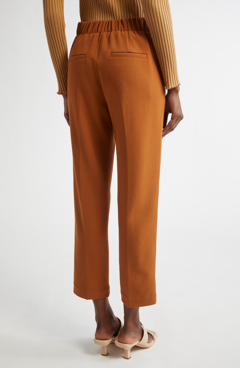 Vince Pleated Pull-On Tapered Leg Pants, Alternate, color, Dark Sierra Oak