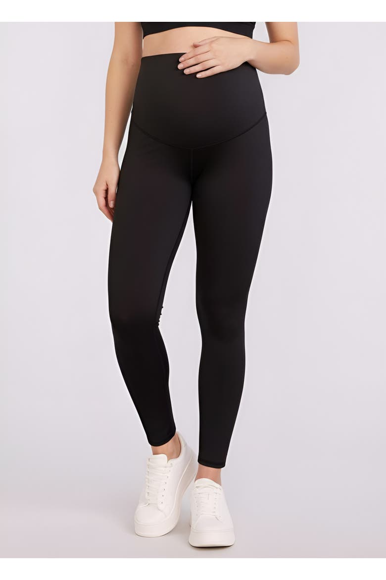 Active Over the Belly Maternity Leggings, Main, color, Black