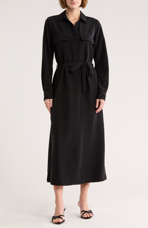 Tie Waist Shirtdress
