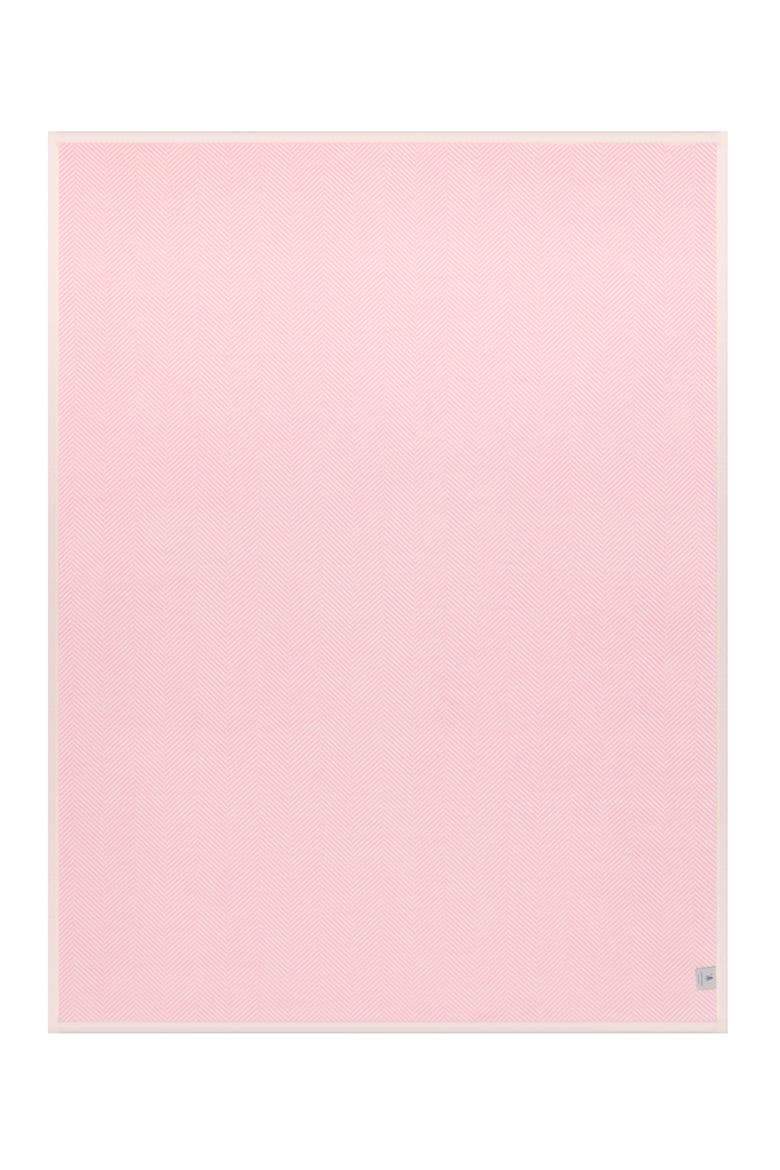 Harborview Herringbone Throw Blanket, Alternate, color, BLUSH
