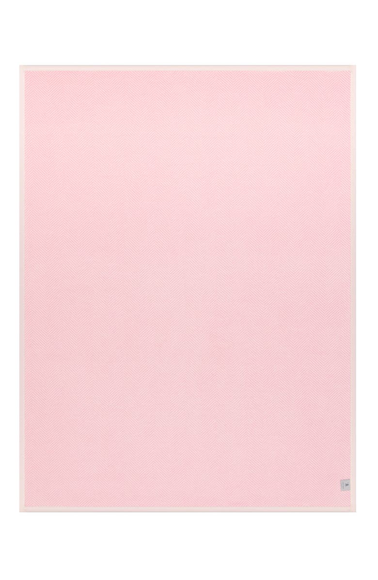 ChappyWrap Harborview Herringbone Throw Blanket, Alternate, color, Blush