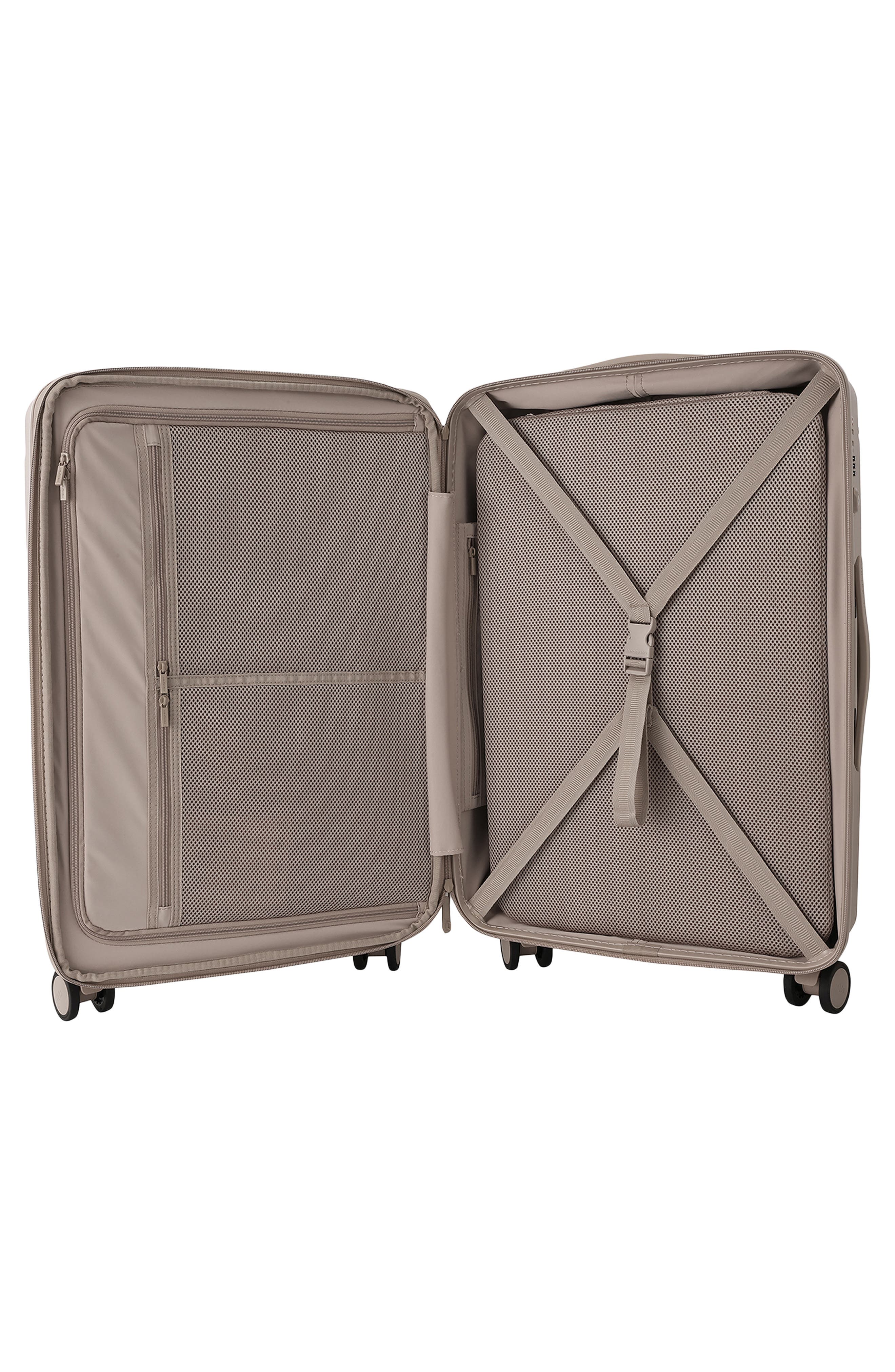 Hedgren Nostos Matte Medium Spinner Suitcase, Alternate, color, Sahara