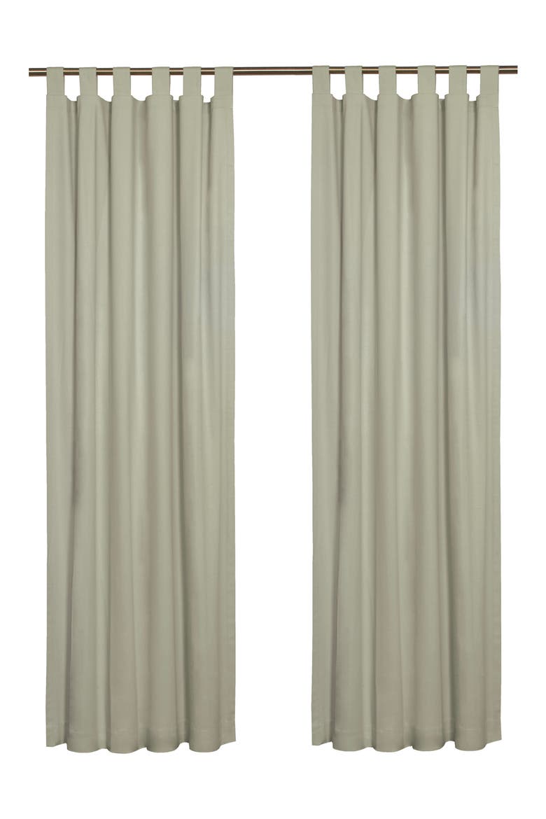 Indoor Cotton Panel Curtain, Main, color, SAGE