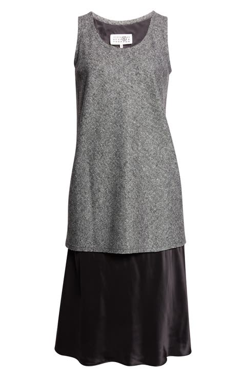 Mixed Media Midi Dress