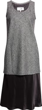 MM6 Maison Margiela Mixed Media Midi Dress
