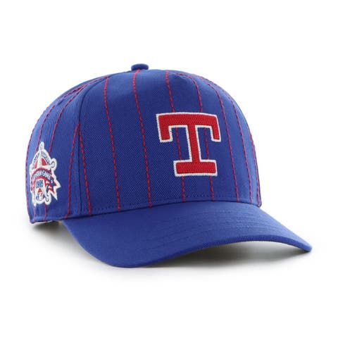 Men's '47 x Rawlings Royal Texas Rangers Pinstripe Hitch Adjustable Hat