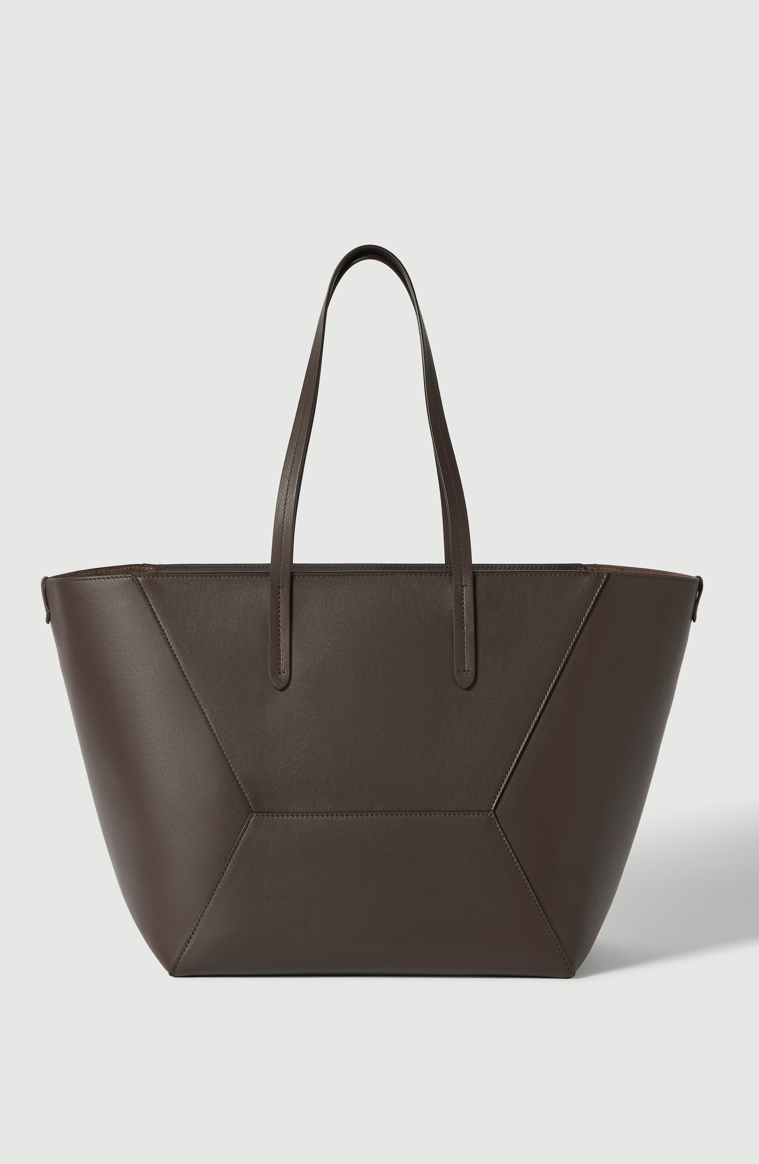 BC Duo bag in calfskin with monili, Alternate, color, Brown