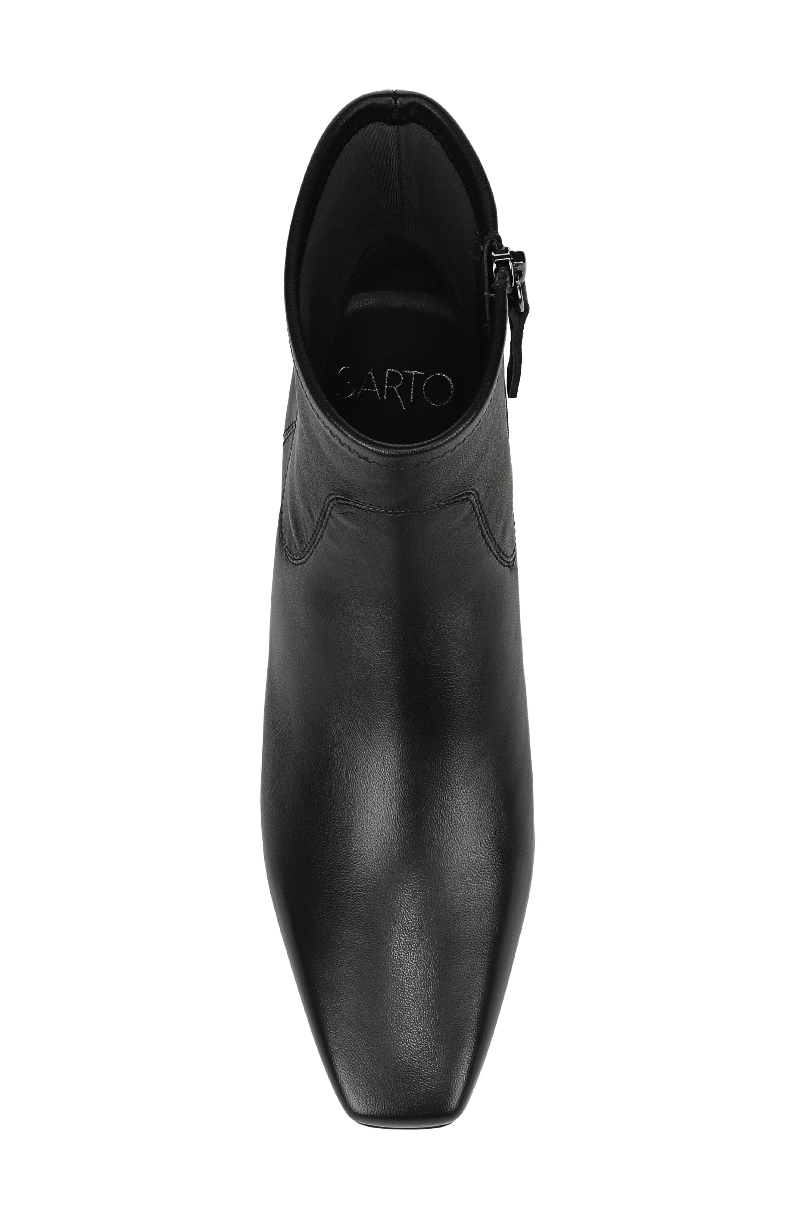 Lotte Ankle Bootie, Alternate, color, BLACK VOGUE LEATHER