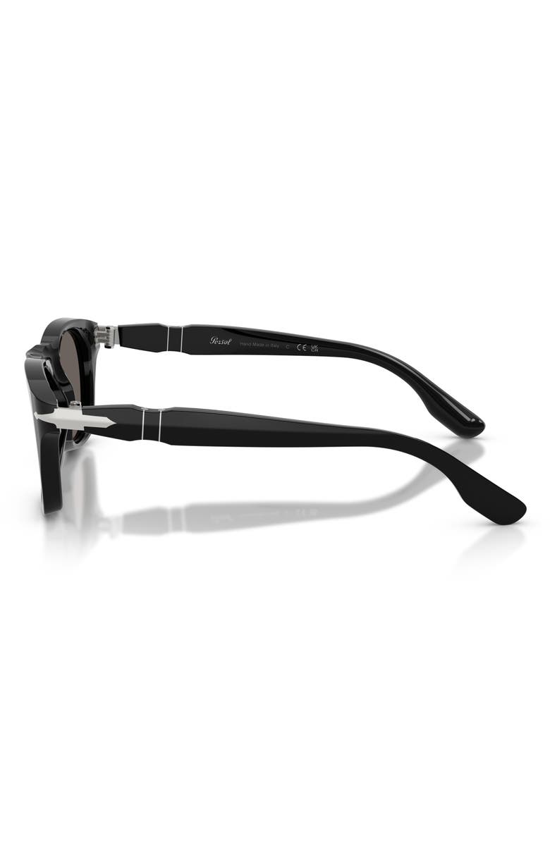 Persol 51mm Phantos Sunglasses, Alternate, color, Black / Dark Gryey