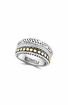 EFFY Two-Tone Diamond Band Ring