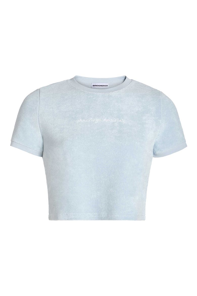 Terry Marriage Material Collection Baby Tee, Main, color, Blue