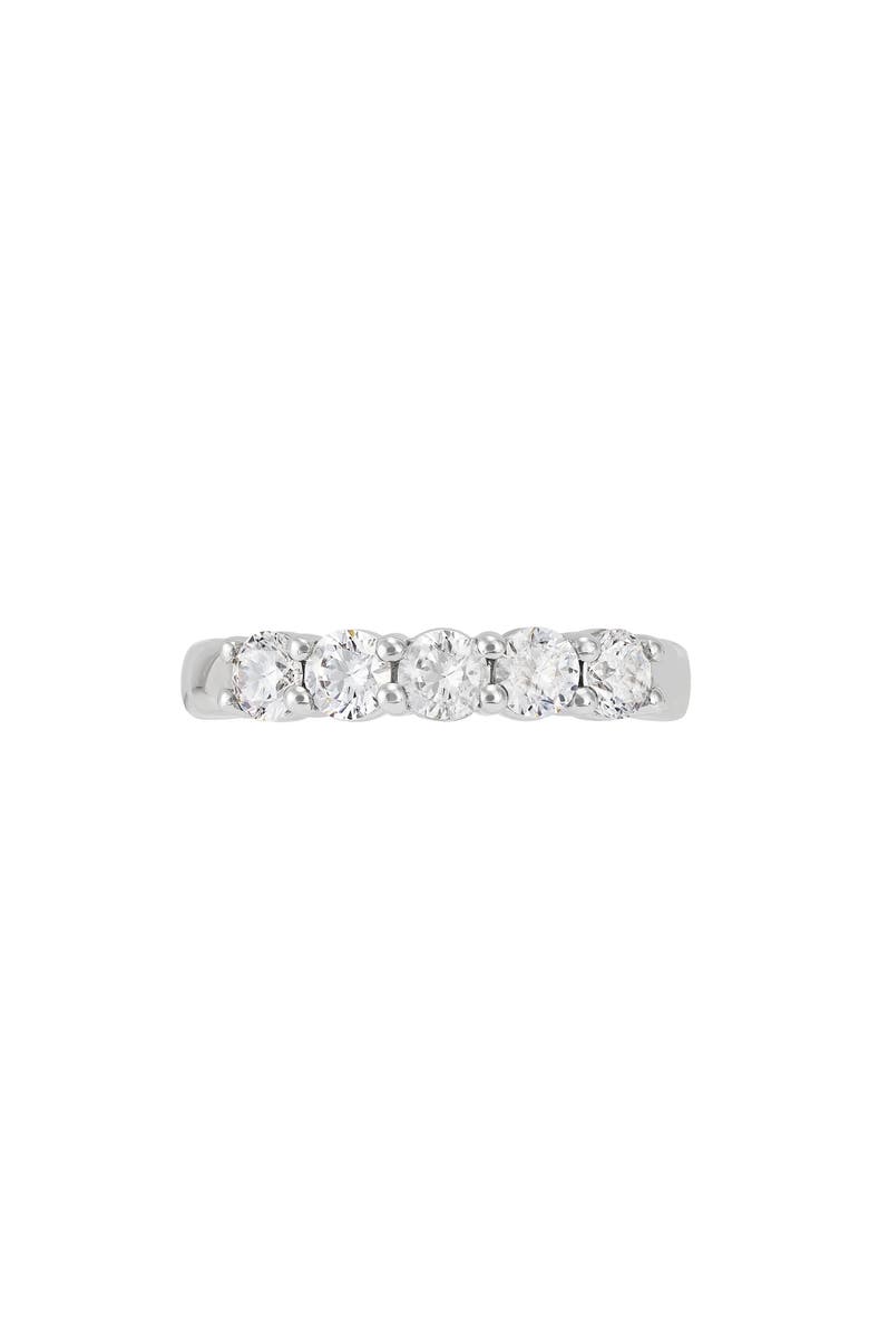 Frankie & Zoe Lab Grown Diamond Band Ring, Alternate, color, White Gold