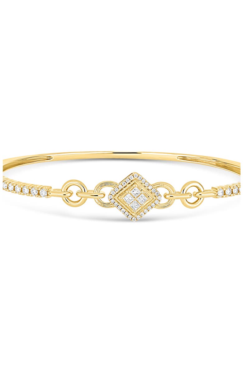 Cleo Diamond Bangle Bracelet, Alternate, color, 18K YELLOW GOLD