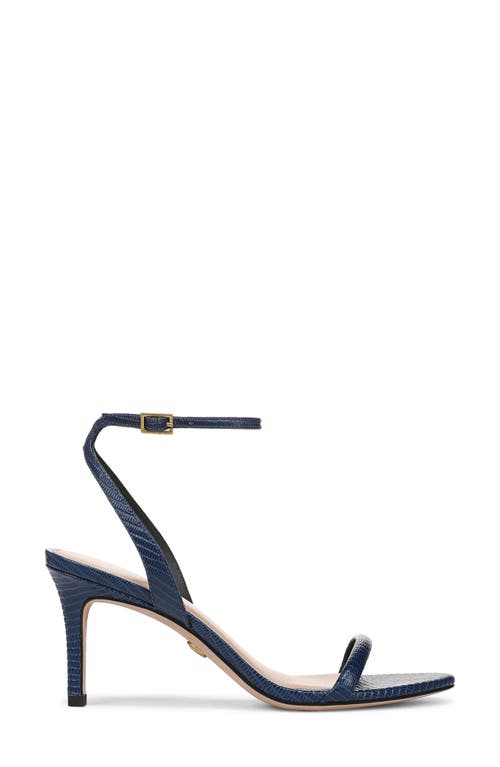 Veronica Beard Sylvie Ankle Strap Sandal In Deep Blue