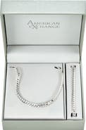 AMERICAN EXCHANGE Men's Bombay Cuban Necklace & Bracelet Set