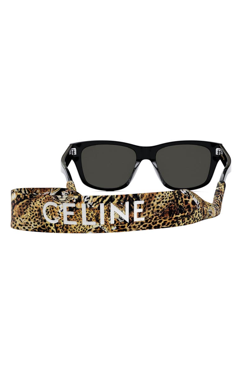 CELINE Monochroms 55mm Square Sunglasses, Alternate, color, 