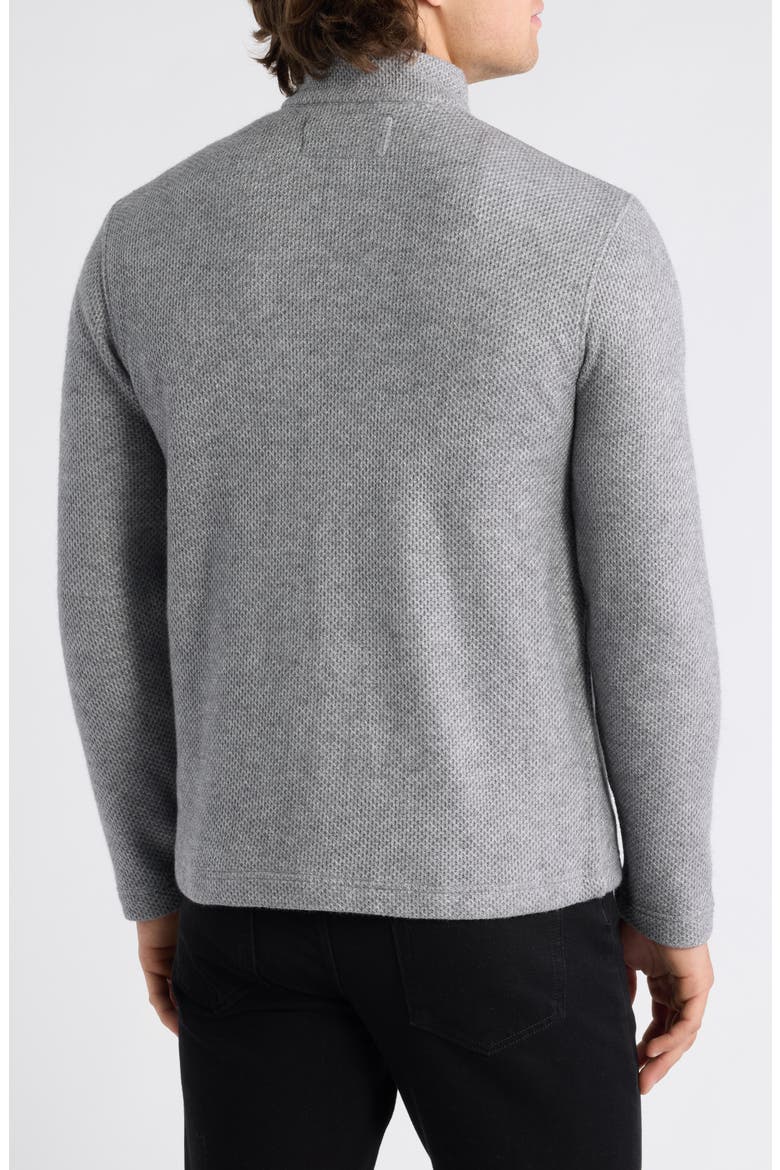 Dalton Melange Quarter Zip Pullover, Alternate, color, GRAY