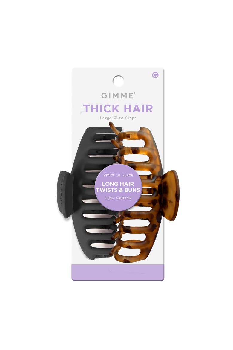 Claw Clips for Thick Hair Duo, Main, color, Brown