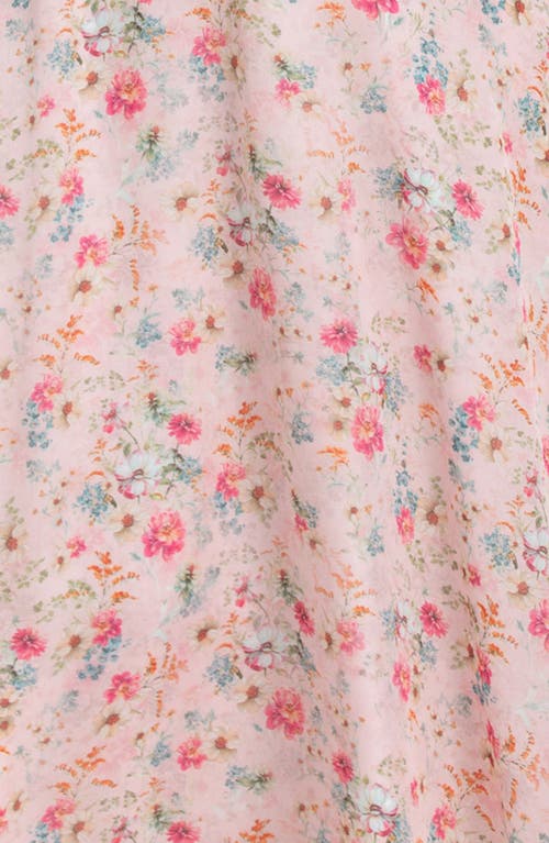 Pietro Brunelli Maternity Floral Chiffon Maternity Maxi Dress In Pink