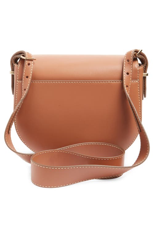 Sam Edelman Bay Leather Saddle Bag In Cognac