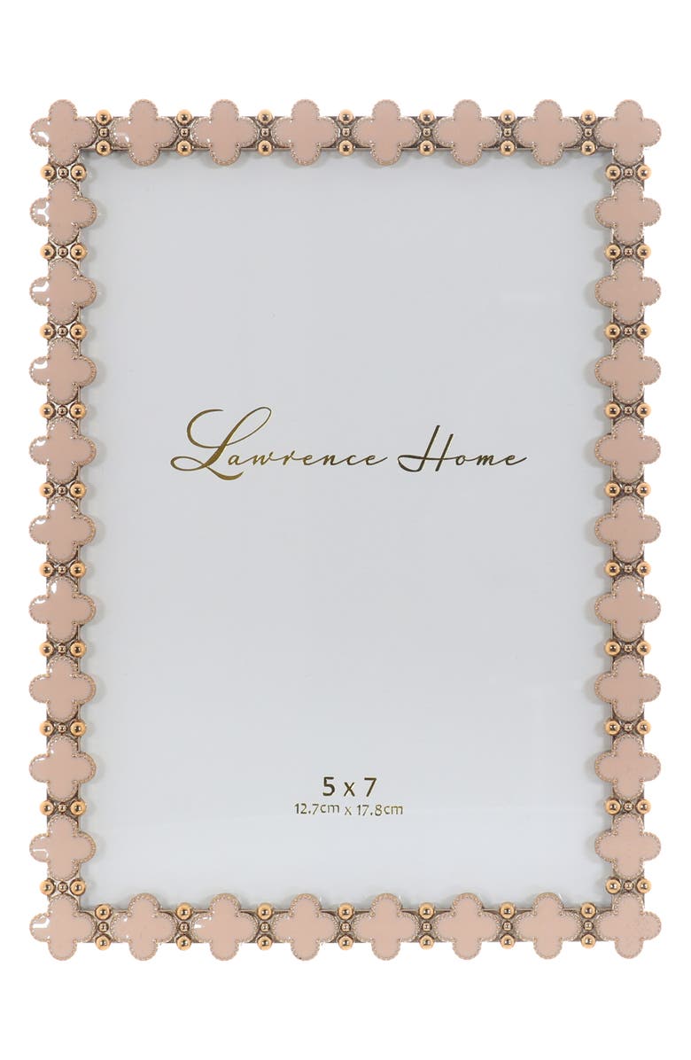 Lawrence Frames Pink Enamel Clover Picture Frame, Alternate, color, Pink/Gold