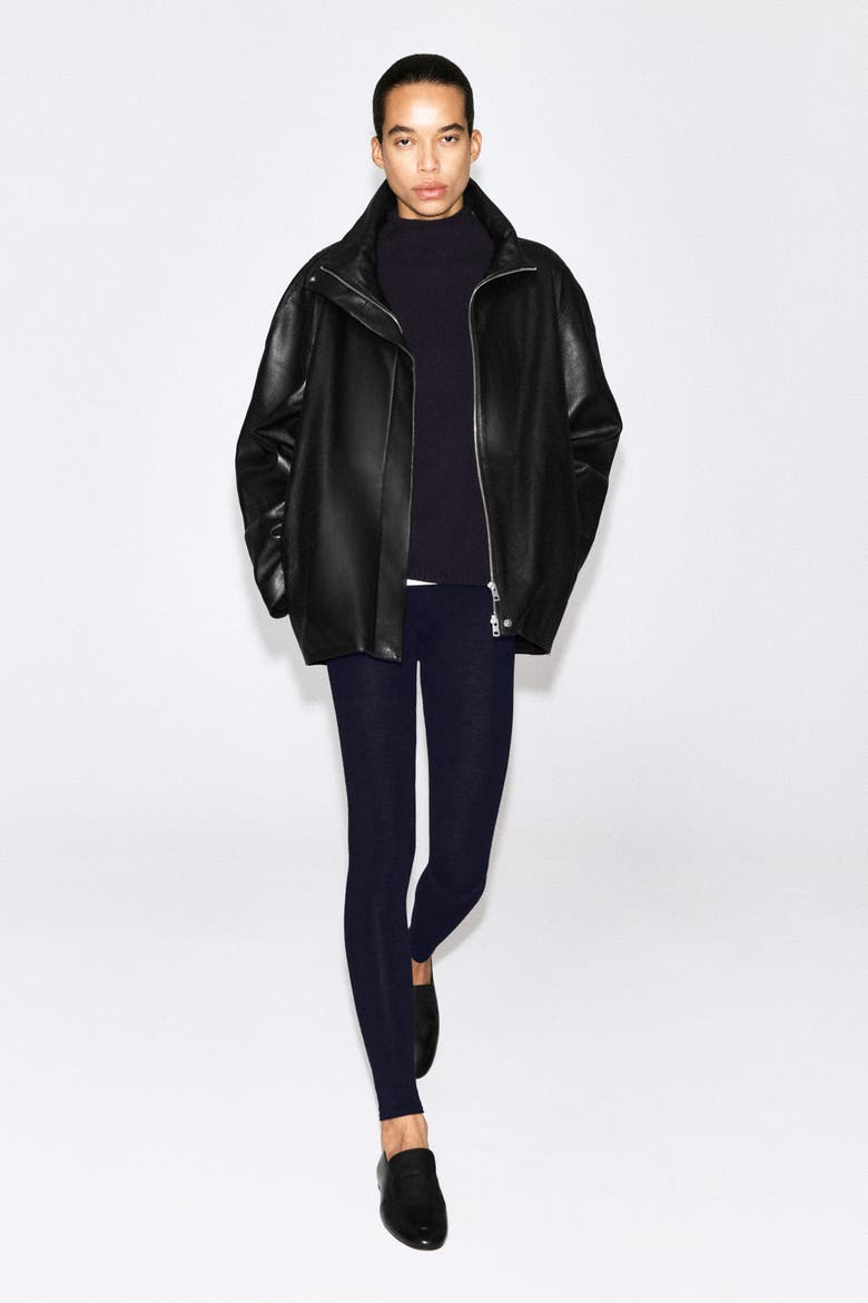 Seamless Merino Wool Leggings, Alternate, color, NAVY