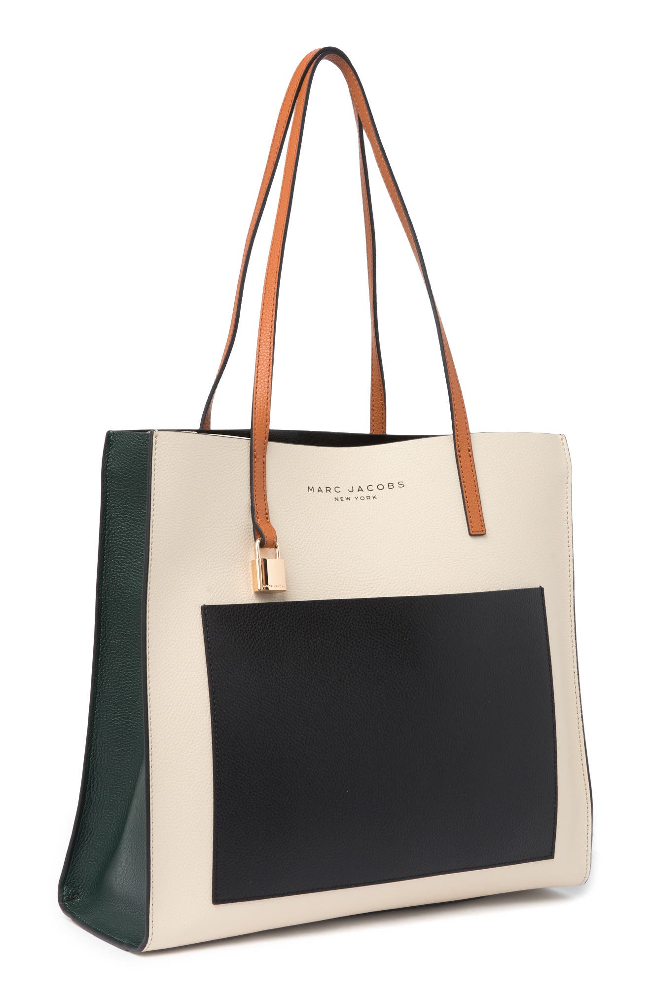 Grind Colorblock Leather Tote Bag, Alternate, color, SANDSHELL MULTI