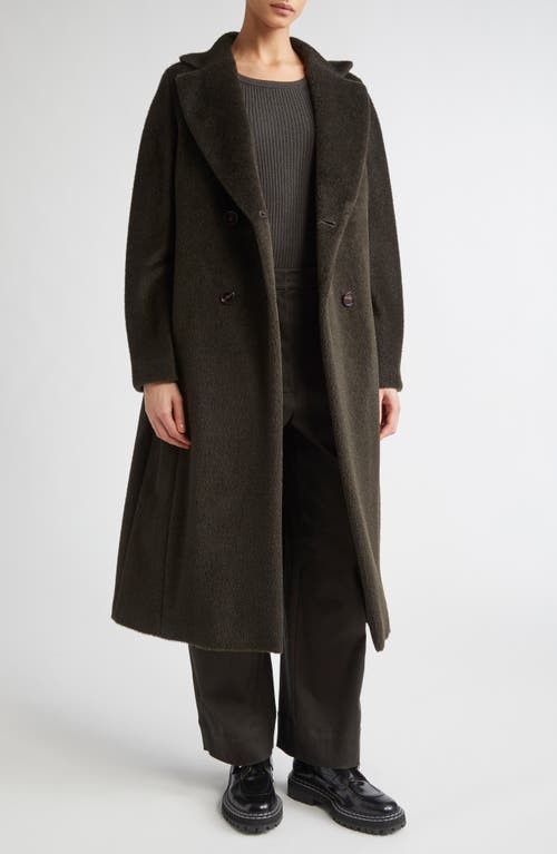Max Mara Rosanna Longline Peacoat In Green