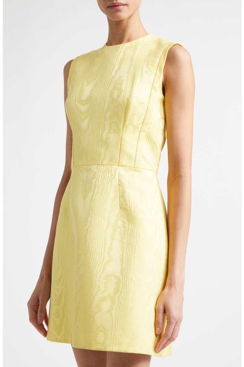 Neelam Moiré Mikado A-Line Minidress, Alternate, color, LEMON