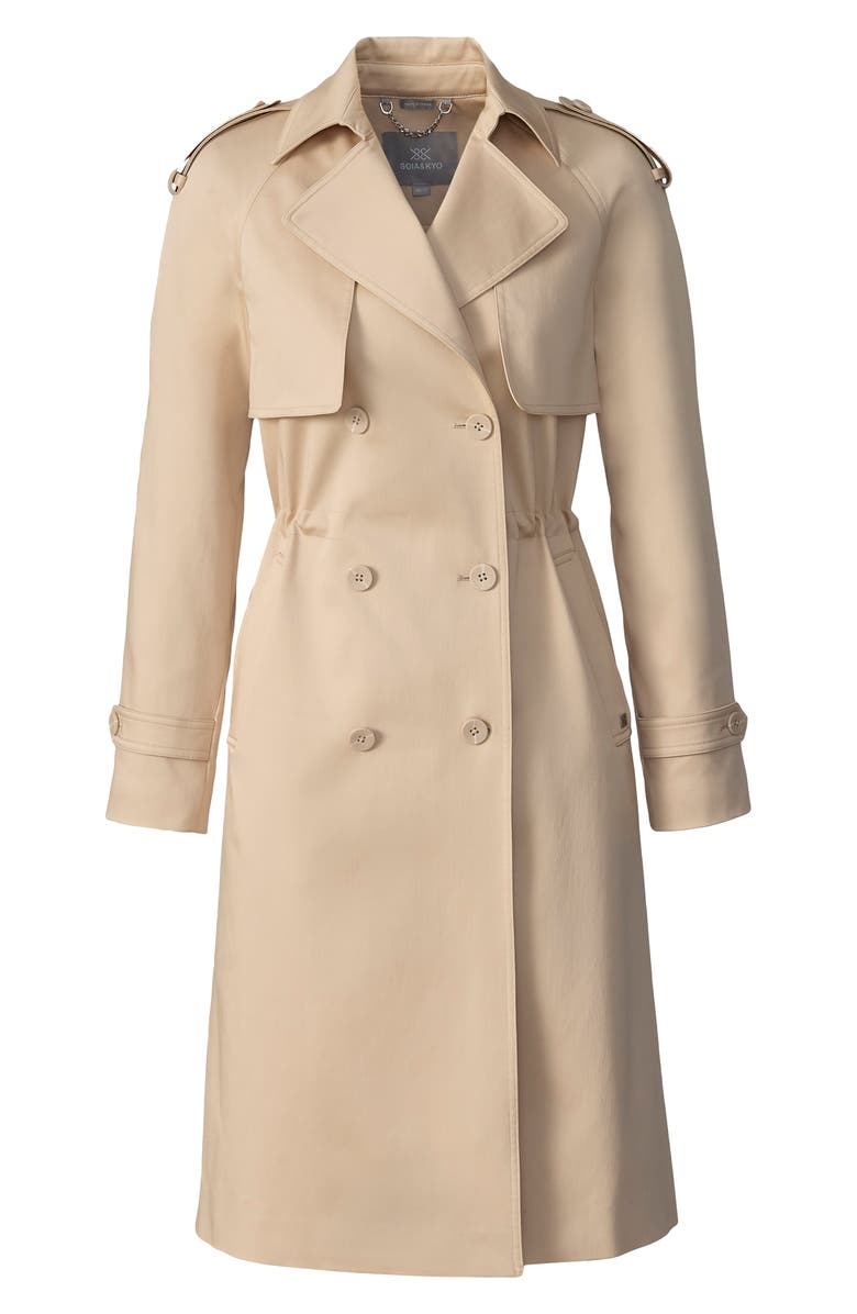 Soia & Kyo Fabiola Water Repellent Trench Coat, Alternate, color, 