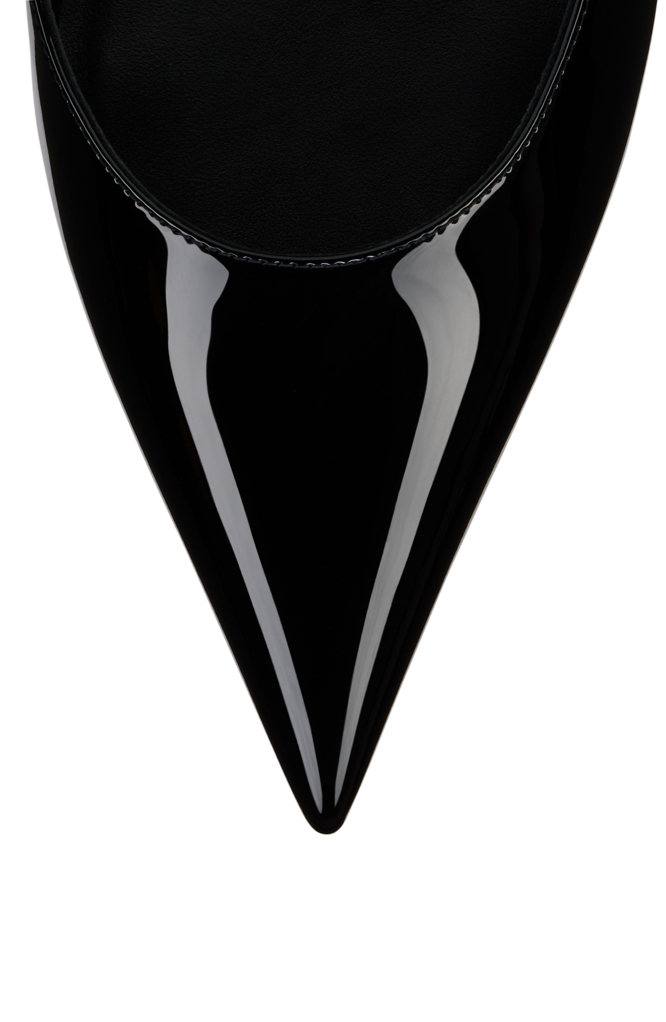 Christian Louboutin Miss Z Pointed Toe Slingback Pump, Alternate, color, Black