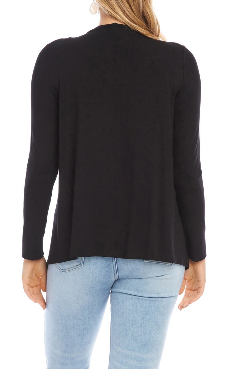 Karen Kane Poppy Draped Open Front Cardigan, Alternate, color, 