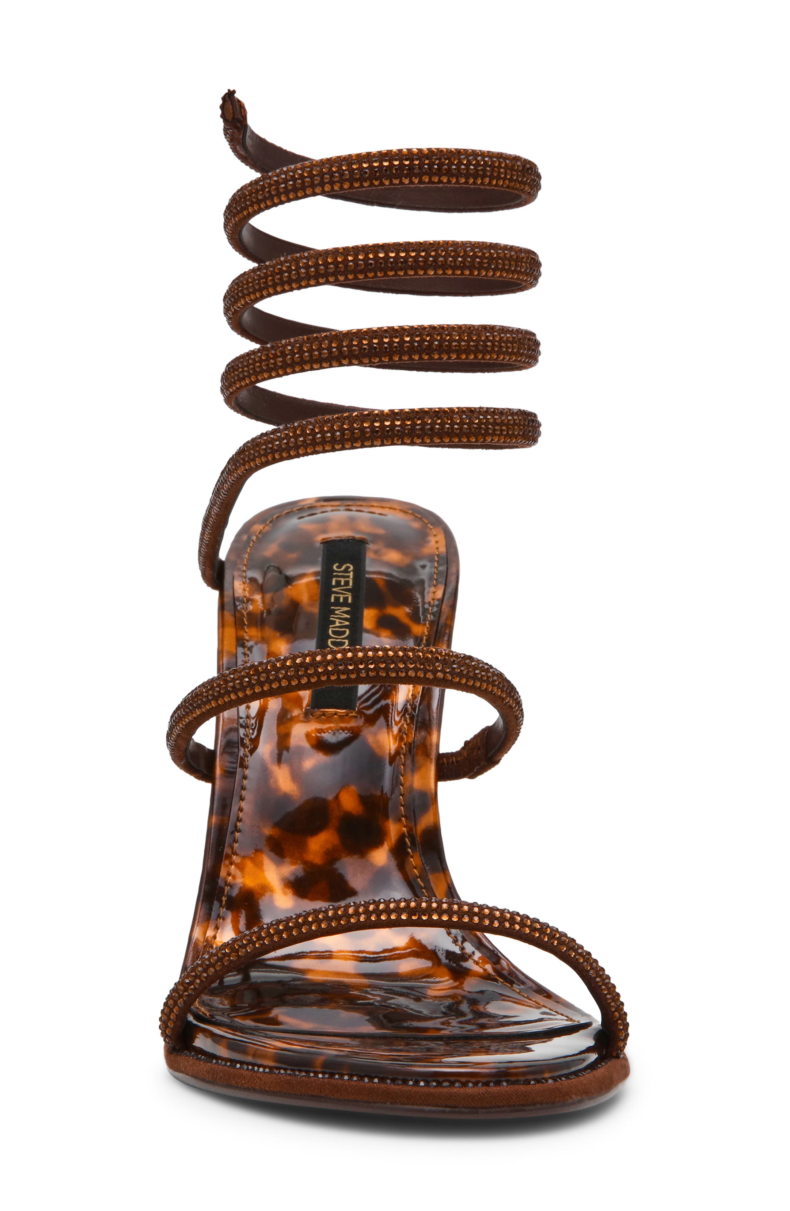 Exotica Ankle Wrap Sandal, Alternate, color, TORTOISE
