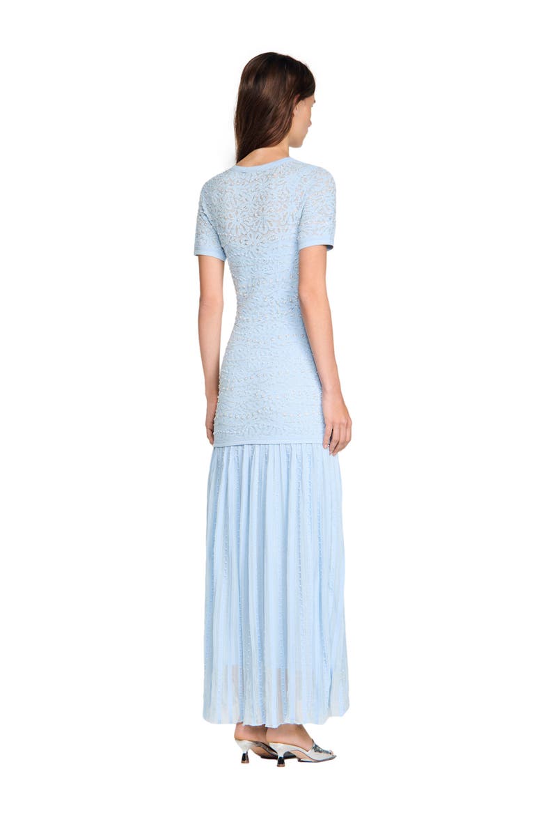 pearl bead knit maxi dress Beaded knit maxi dress (Women)