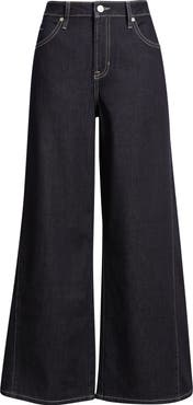 CITY BLUES Stretch Wide Leg Jeans