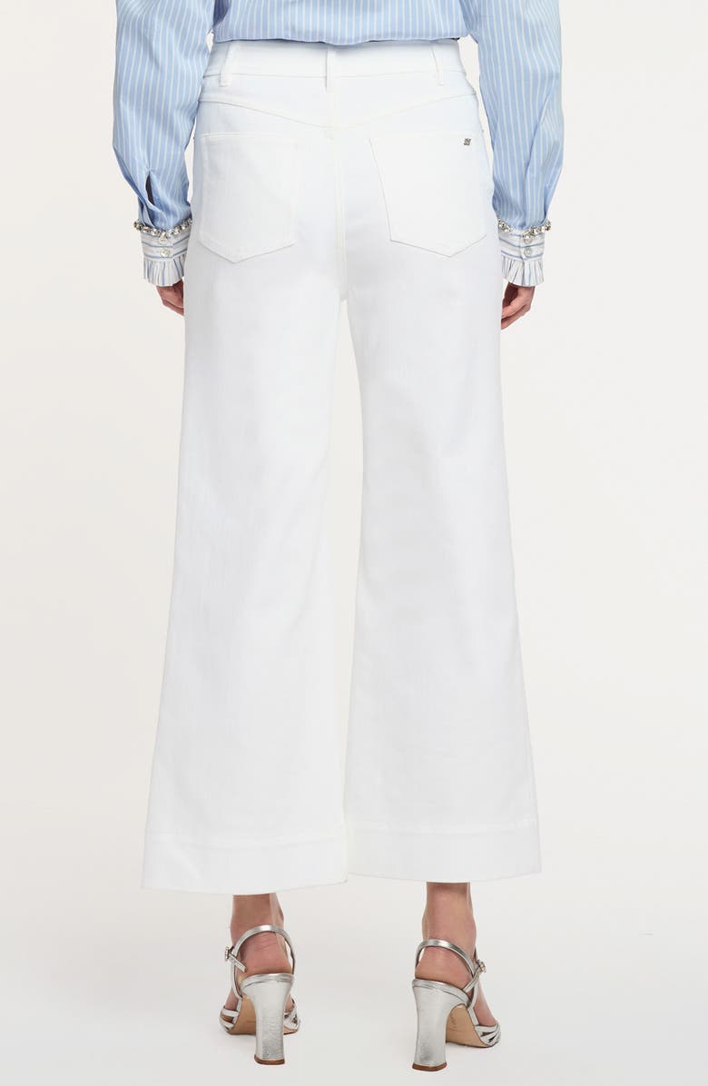 Cinq à Sept Joey Ankle Wide Leg Jeans, Alternate, color, White
