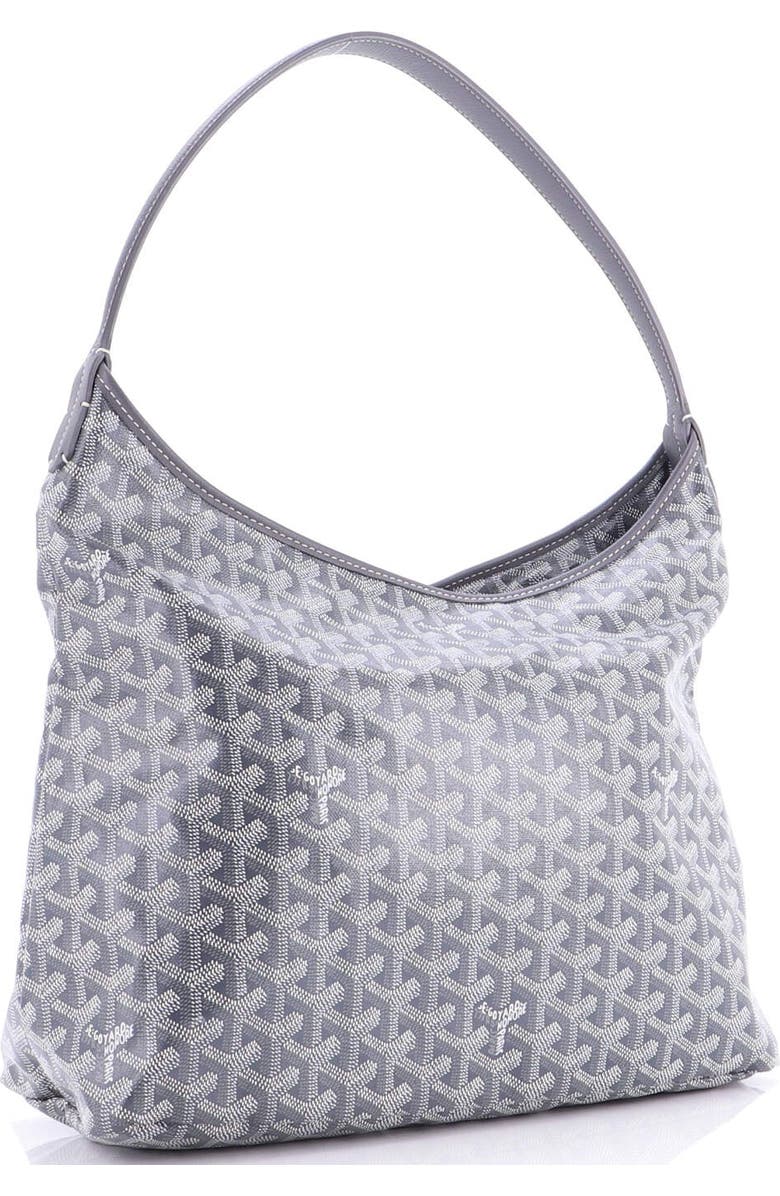 Pre-Owned Goyard Boheme Hobo Coated Canvas, Alternate, color, Gray