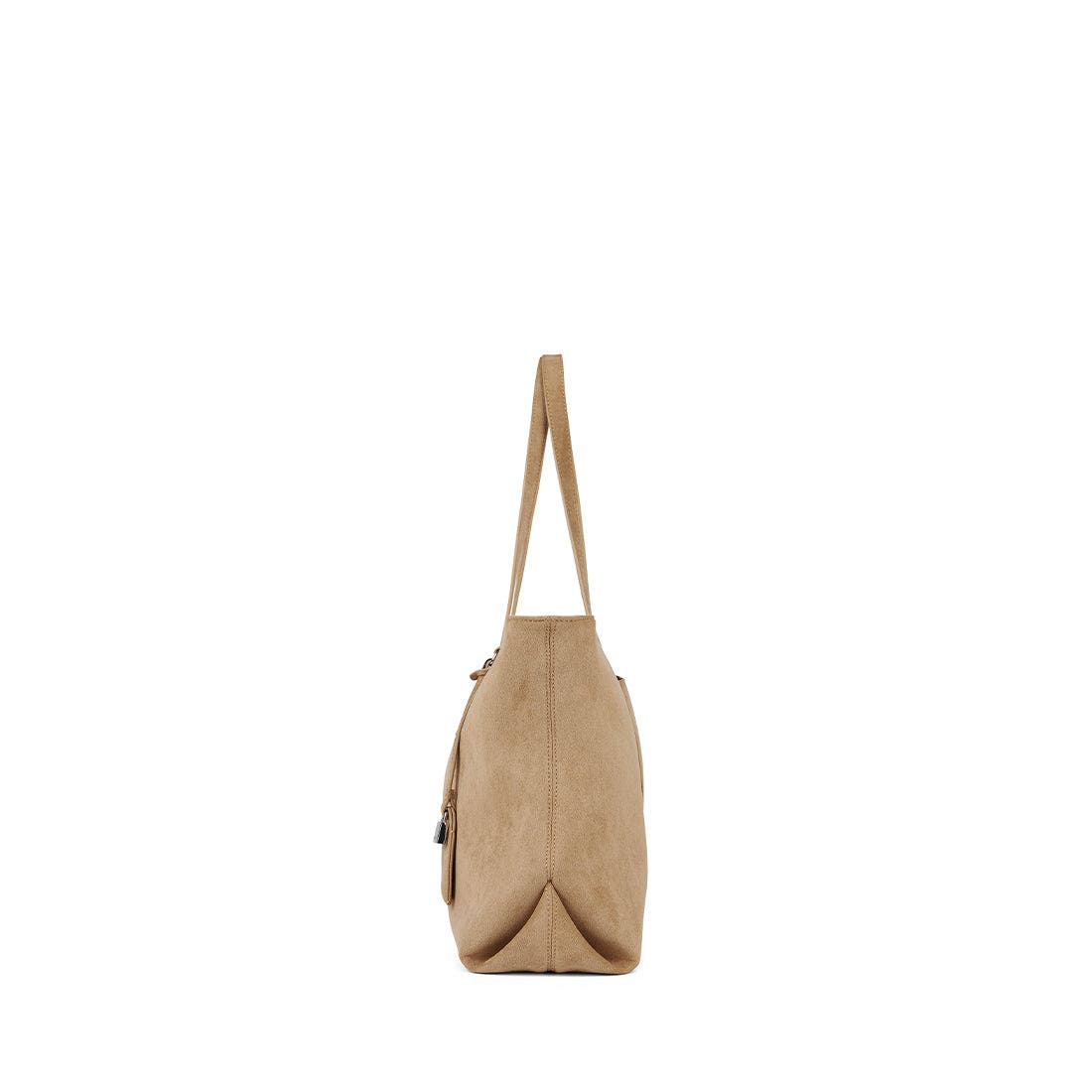 Britney - Vegan Suede Tote Bag, Alternate, color, Beige