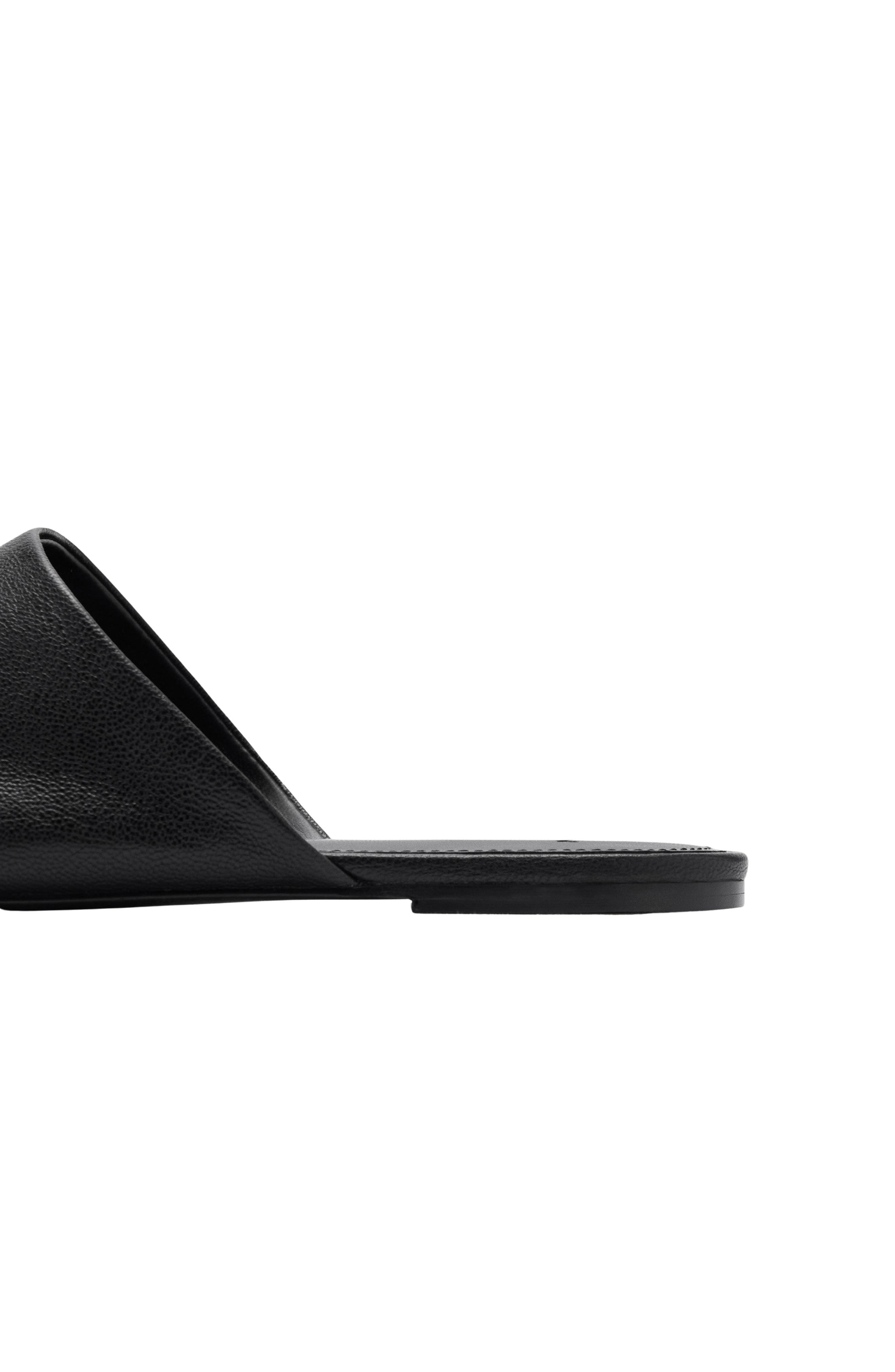 MANGO Square Toe Mule, Alternate, color, Black