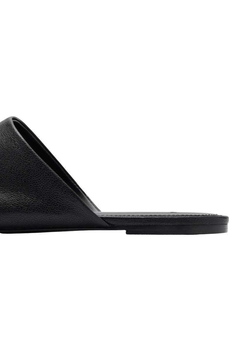 MANGO Square Toe Mule, Alternate, color, Black